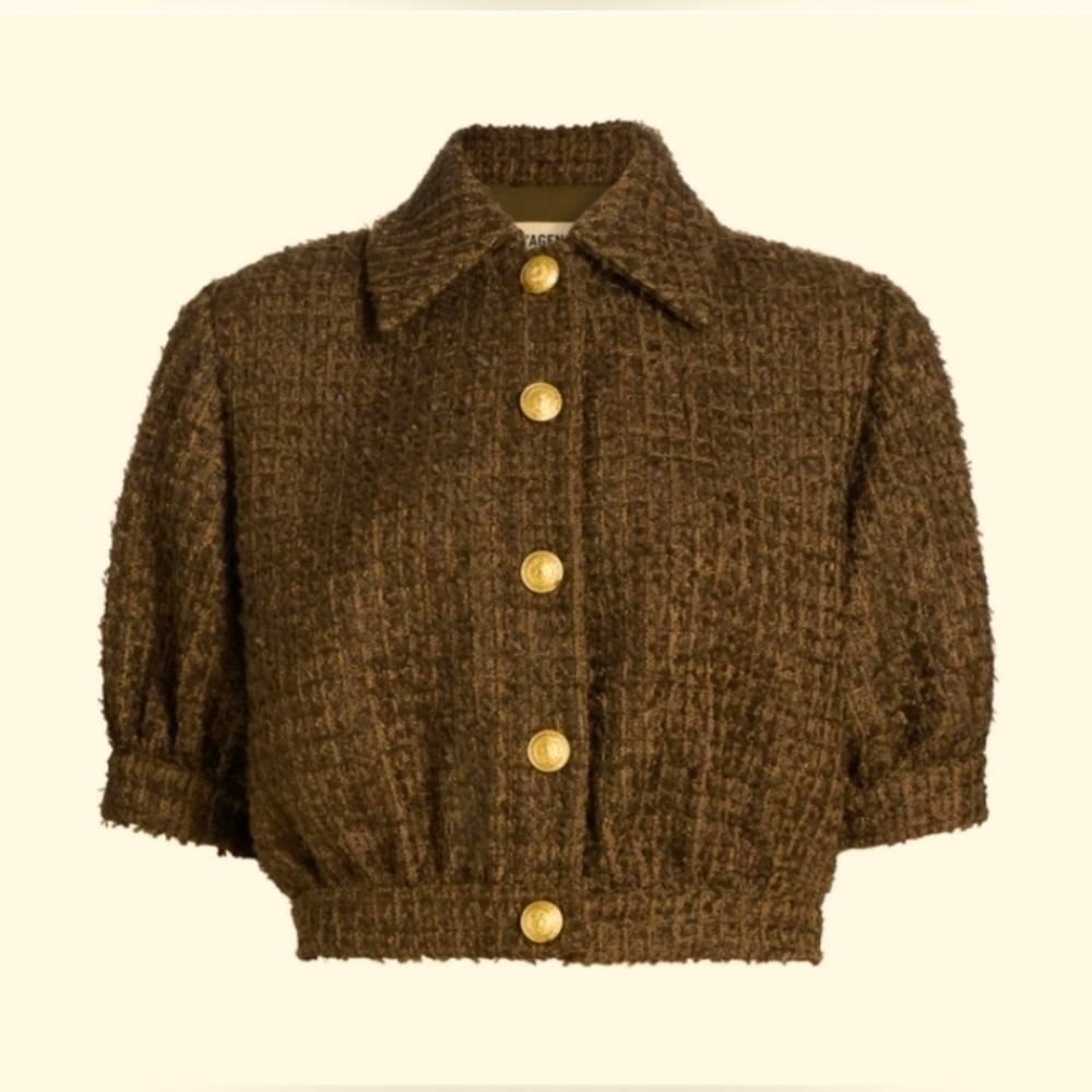 NWOT L'AGENCE Pine Cove Tweed Jacket Size 2 - Picture 5 of 5